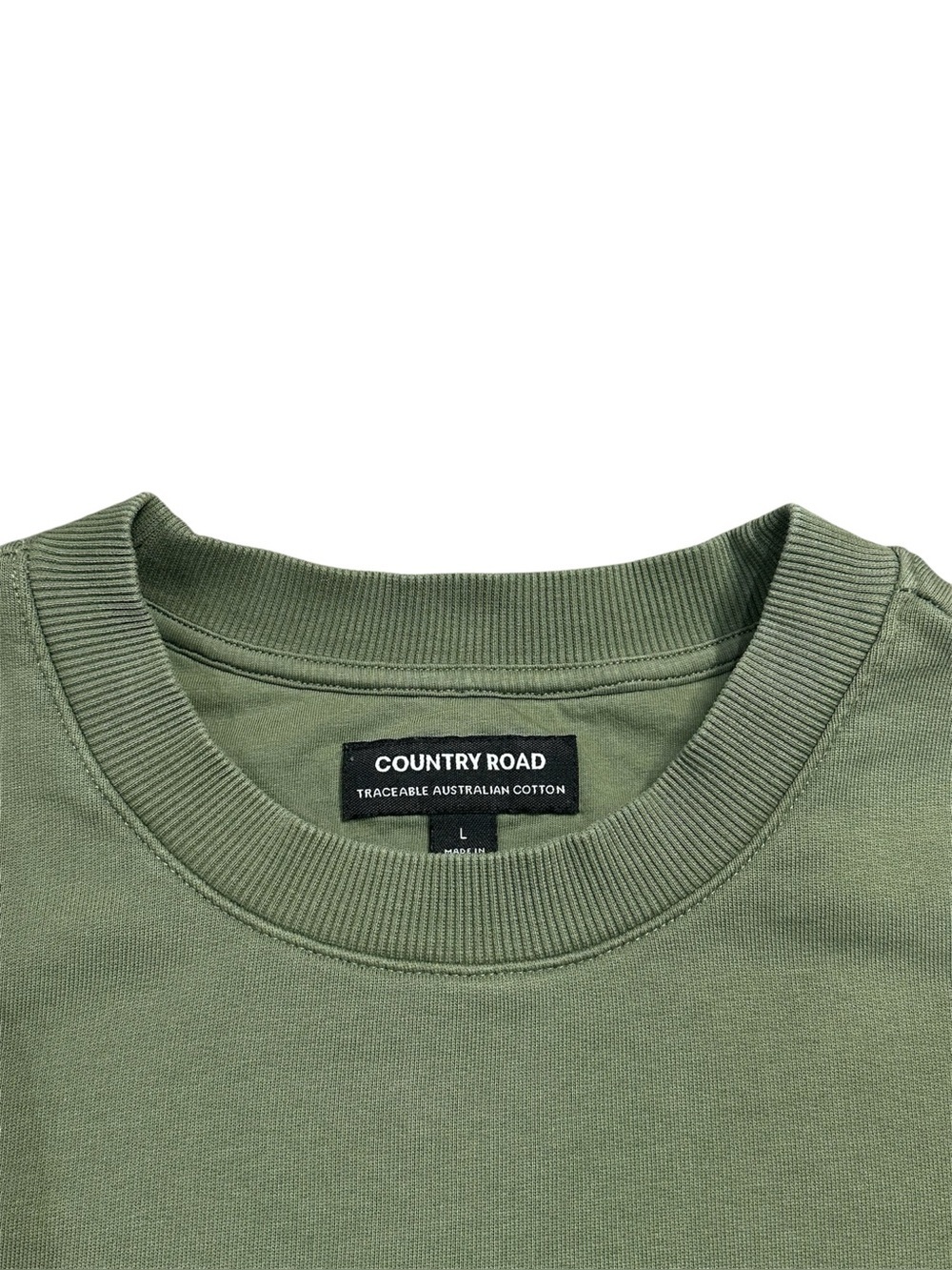 Country Road Sweatshirt Heritage Green - Size L - 100% Cotton Crew neck - Picture 5 of 8